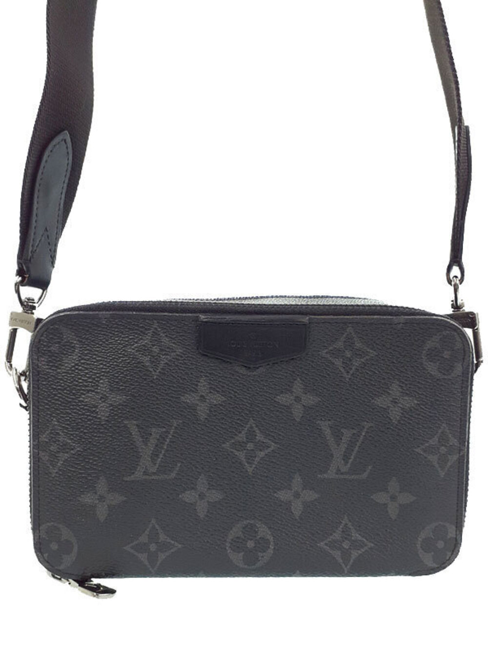 Louis Vuitton Monogram Eclipse Black Alpha Wearable Wallet Shoulder Bag